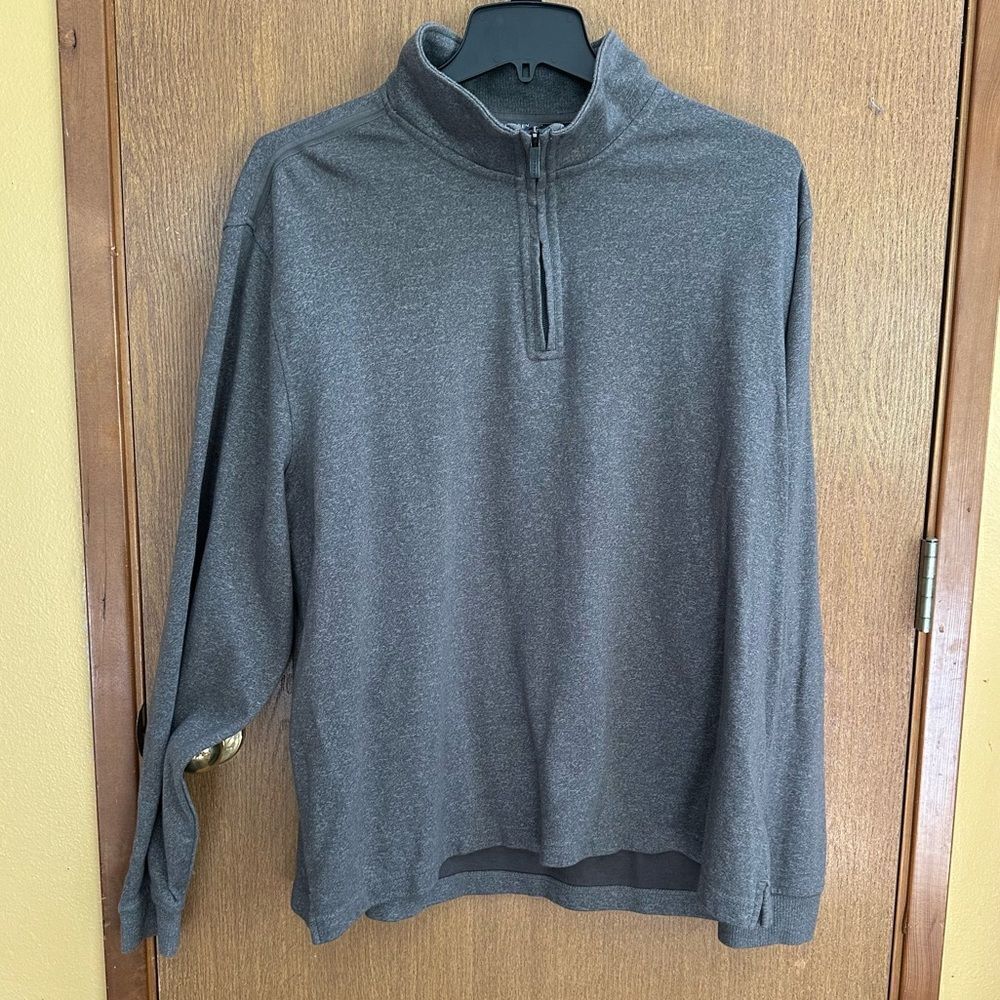 Van Heusen Flex Long Sleeve Quarter Zip Pull-Over Shirt | Men’s Size XXL